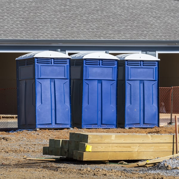 what is the expected delivery and pickup timeframe for the porta potties in Potomac Park